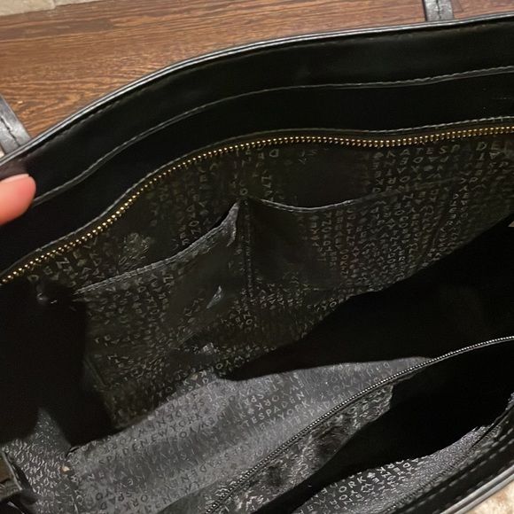 Kate Spade Shoulder Bag - Black smooth leather - Gold logo - Picture 7 of 7